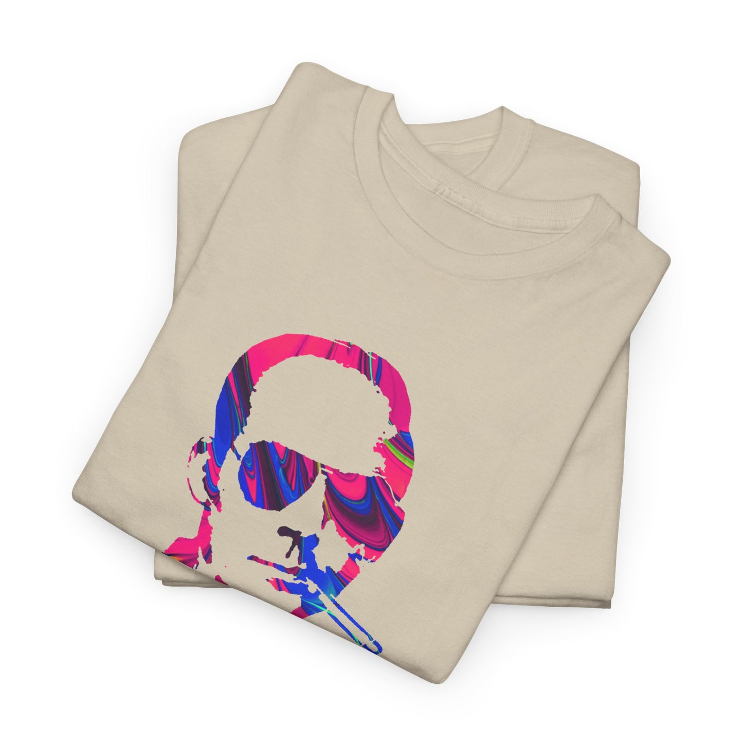 Hunter S Thompson Psychedelic Silhouette Men's T-Shirt