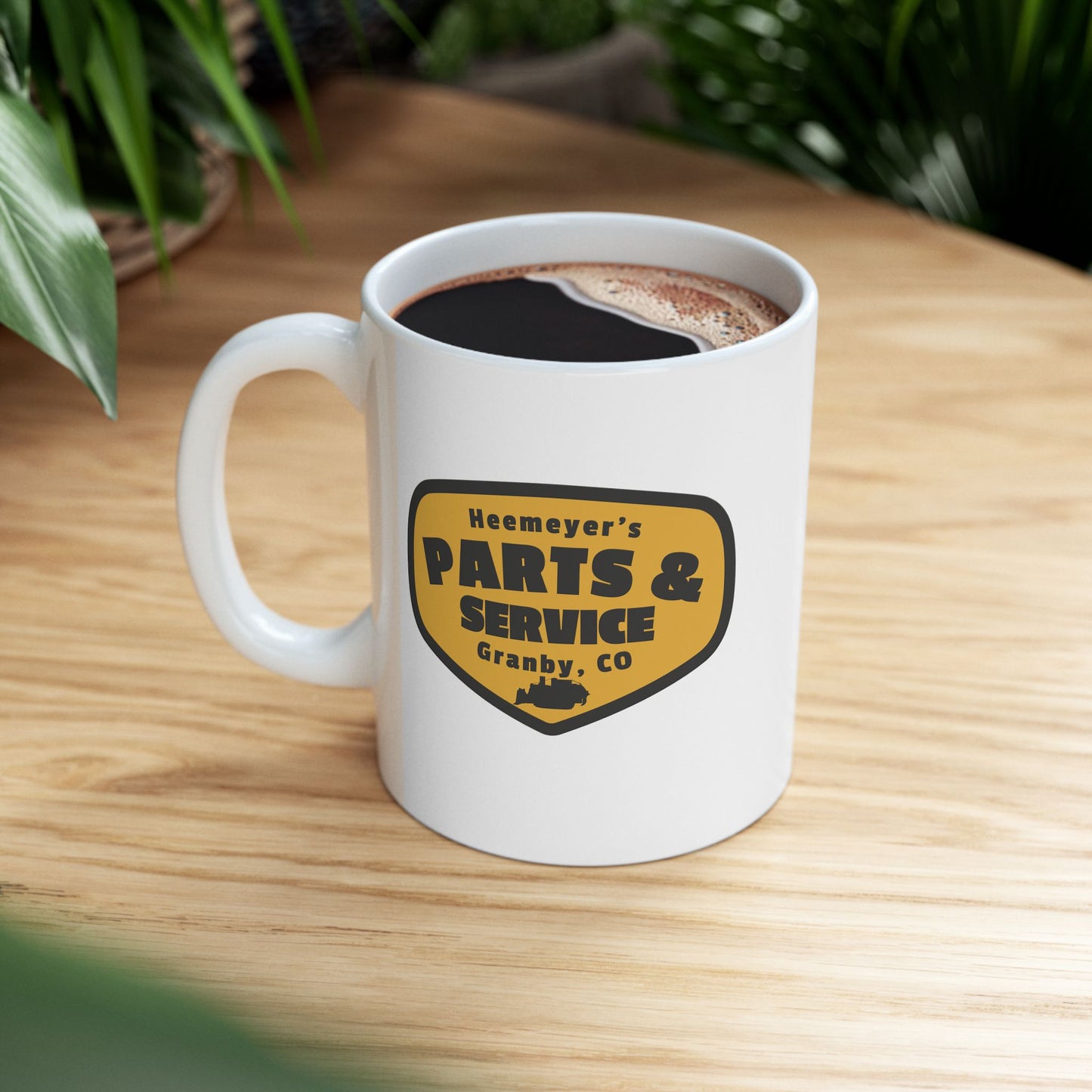 Killdozer Heemeyer's Parts & Services Coffee Cup