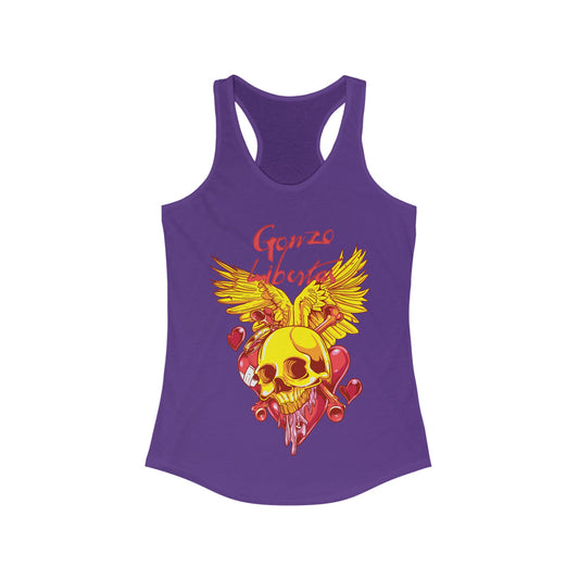 Gonzo Libertas Punk Rock Angel Women's Racerback Tank Top