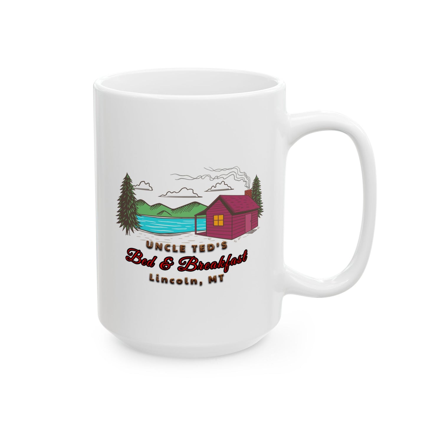 Unabomber Uncle Ted's Bed & Breakfast Coffee Cup