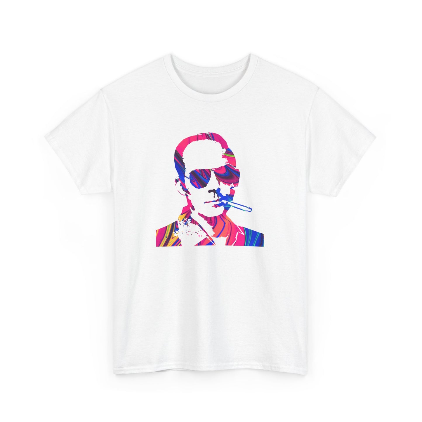 Hunter S Thompson Silhouette psychédélique T-shirt pour homme