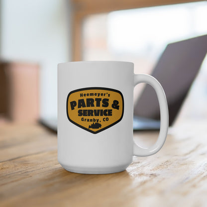 Killdozer Heemeyer's Parts & Services Coffee Cup