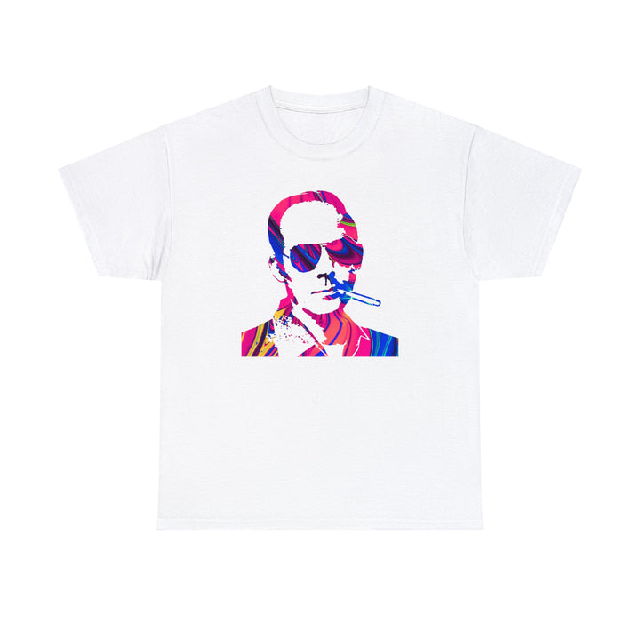 Hunter S Thompson Psychedelic Silhouette Men's T-Shirt