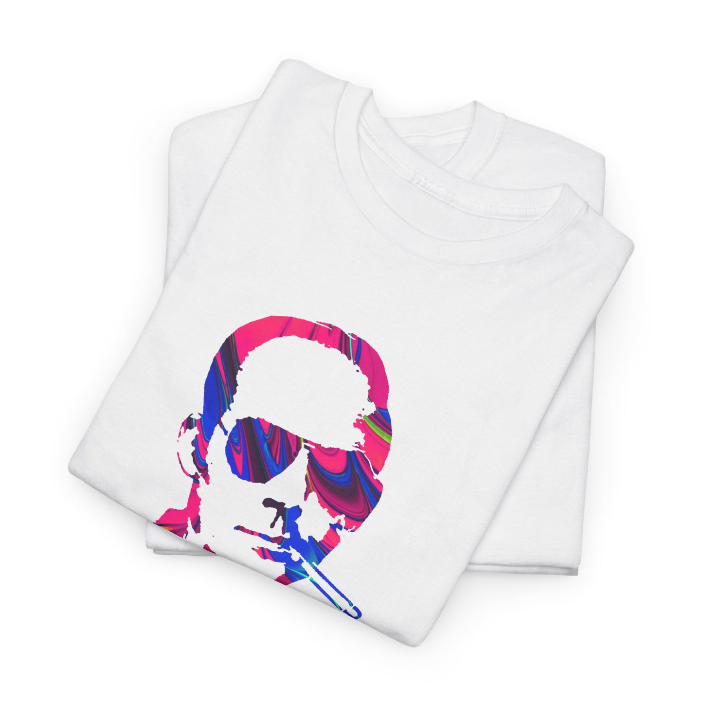 Hunter S Thompson Psychedelic Silhouette Men's T-Shirt