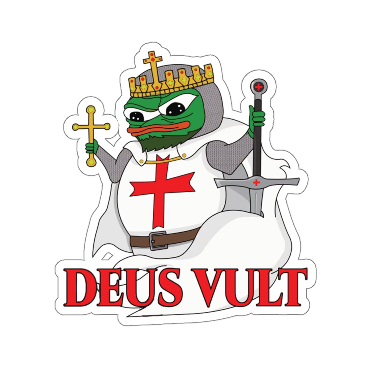 Deus Vult Sticker