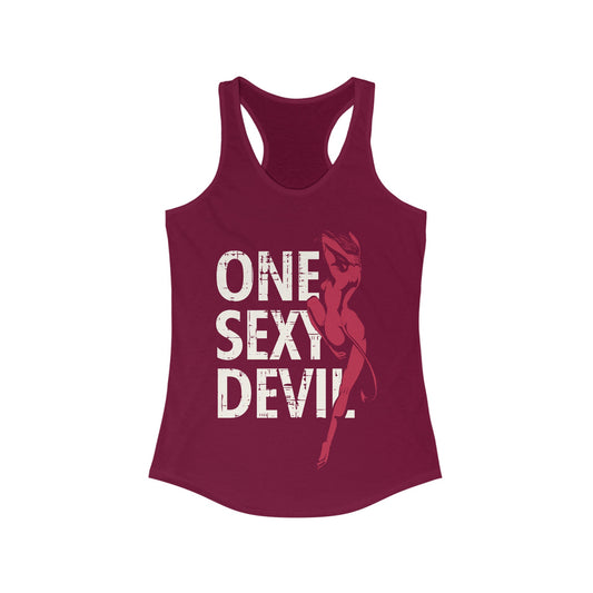 Sexy Devil Women's Racerback Tank Top