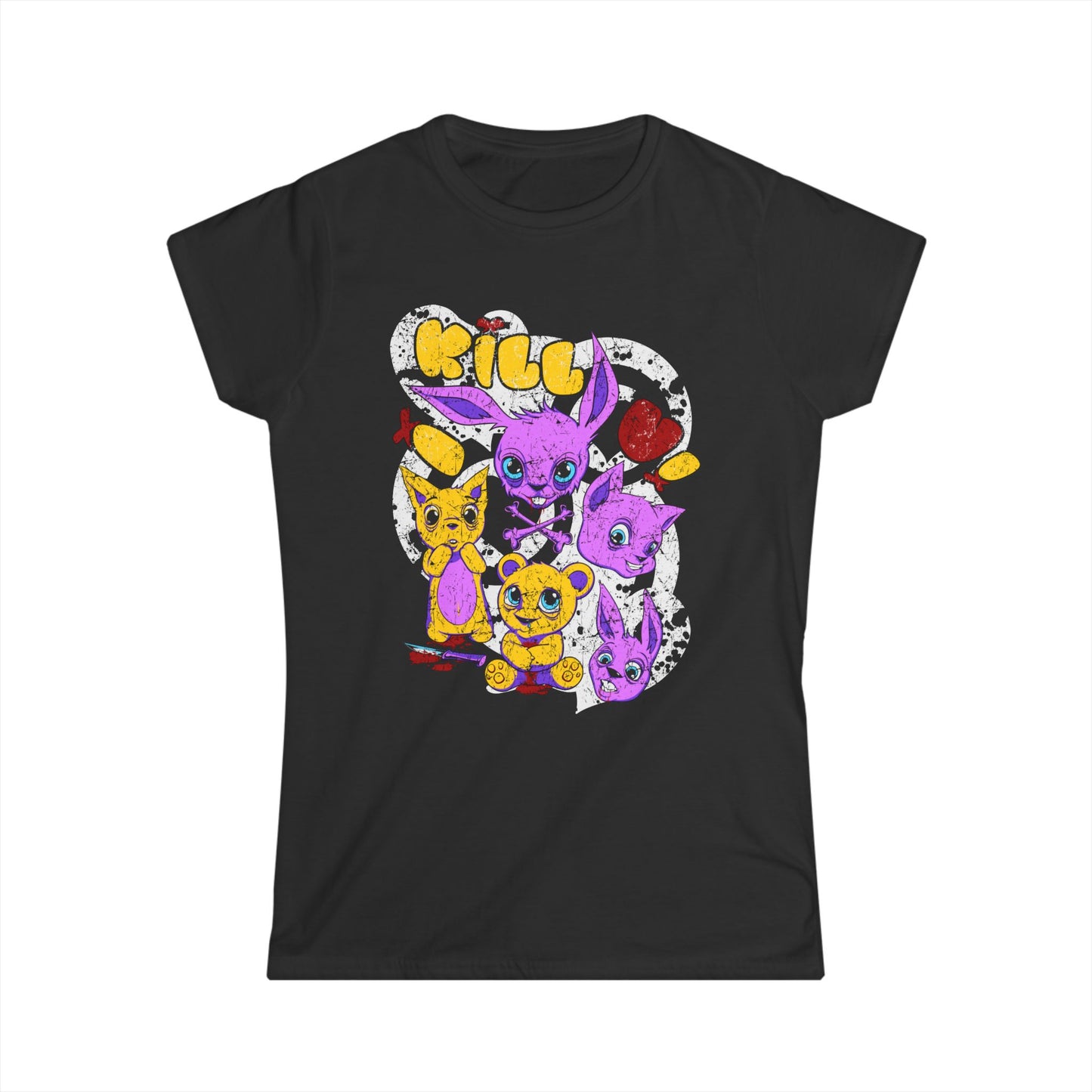 I Kill U Cute But Crazy Critters Women's T-Shirt