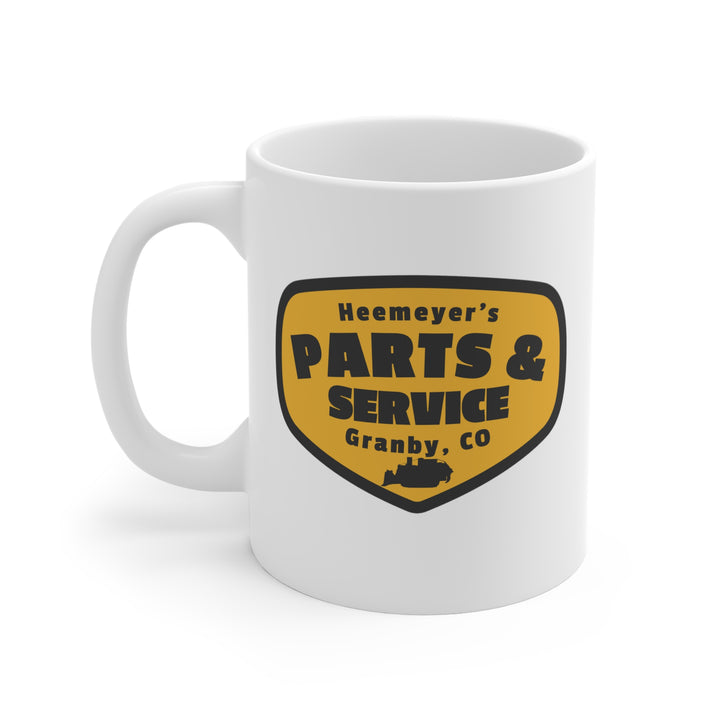 Killdozer Heemeyer's Parts & Service Coffee Cup 11oz