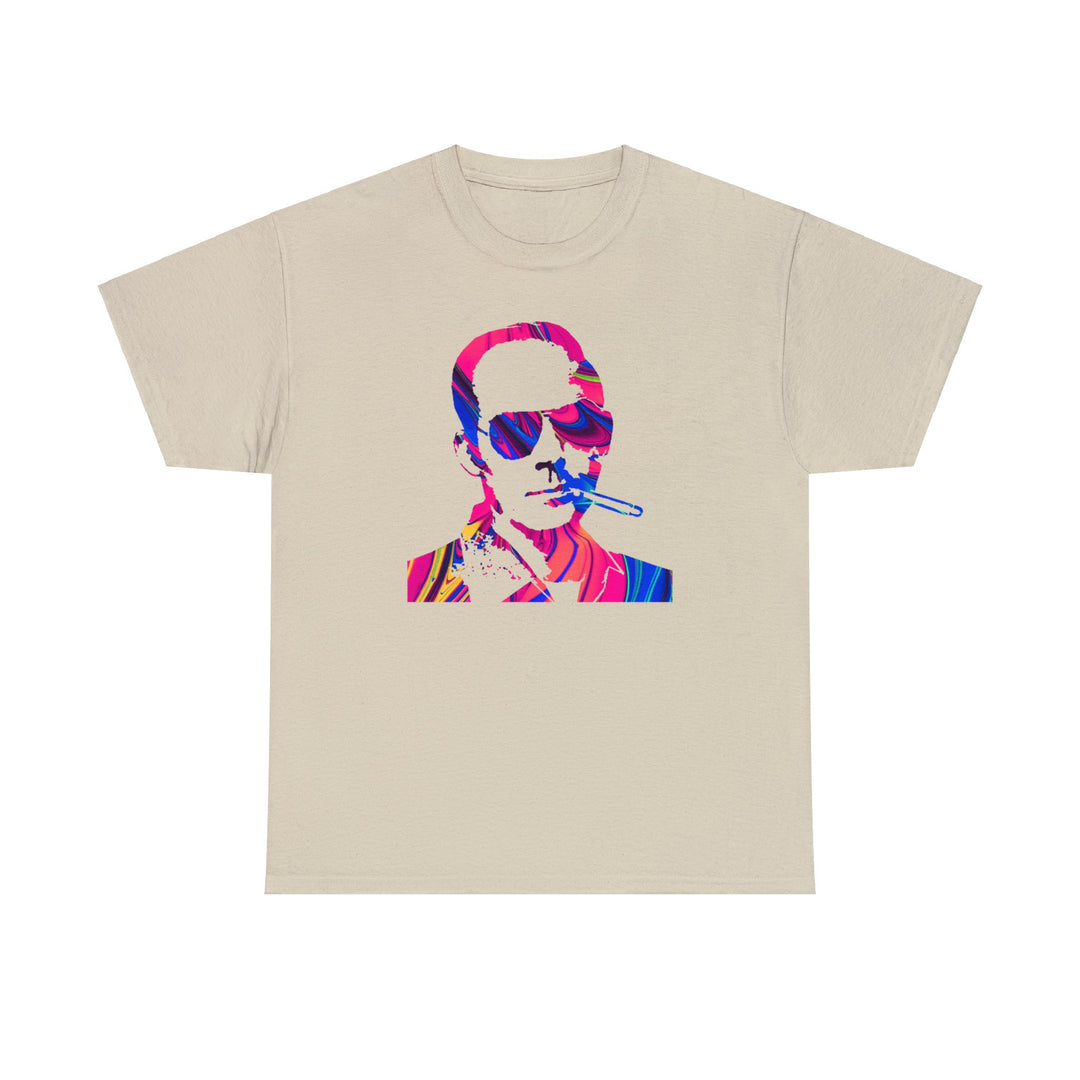 Hunter S Thompson Psychedelic Silhouette Men's T-Shirt