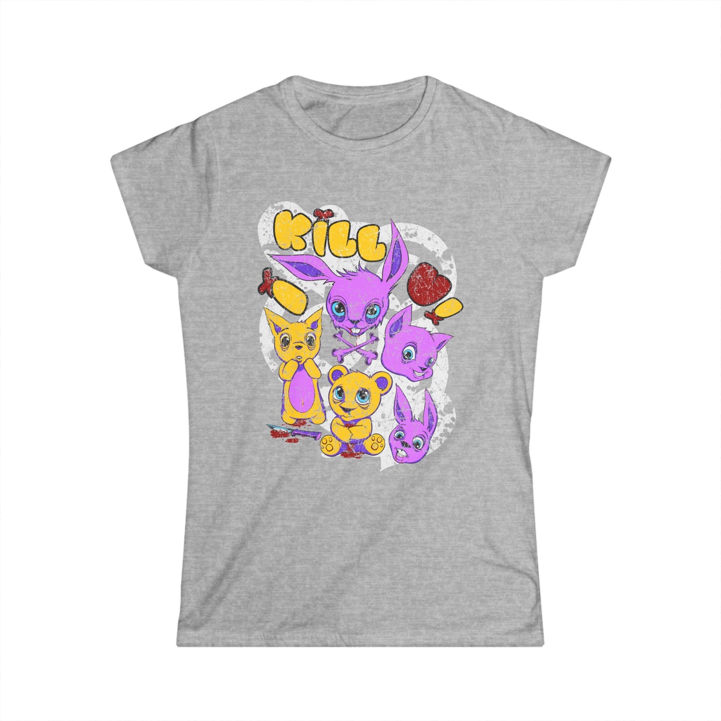 I Kill U Cute But Crazy Critters Women's T-Shirt