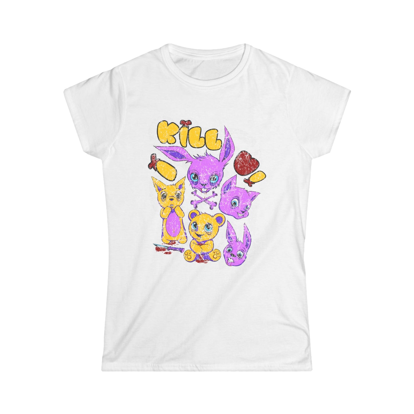 I Kill U Cute But Crazy Critters Women's T-Shirt