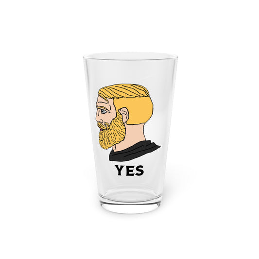 Yes Chad Pint Glass