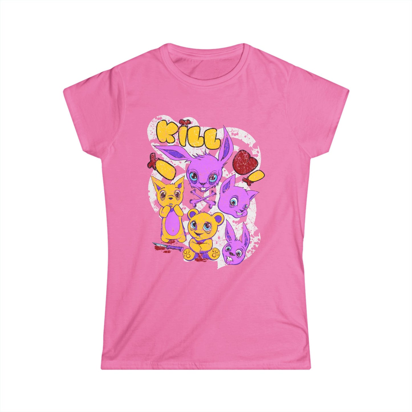 I Kill U Cute But Crazy Critters Women's T-Shirt