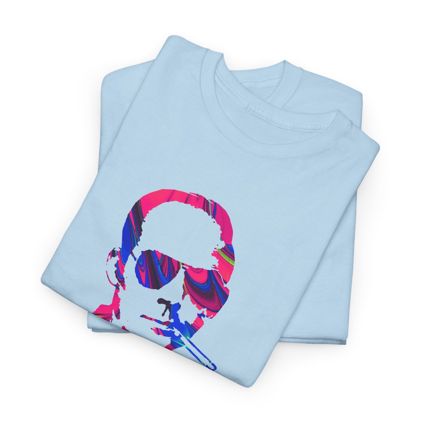 Hunter S Thompson Psychedelic Silhouette Men's T-Shirt