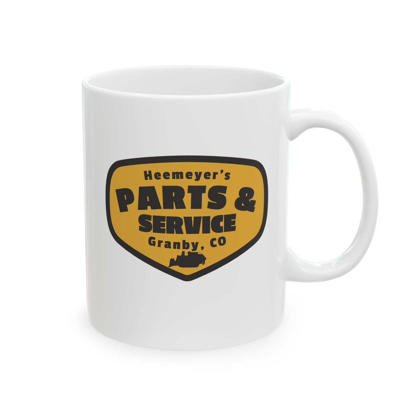 Killdozer Heemeyer's Parts & Services Coffee Cup