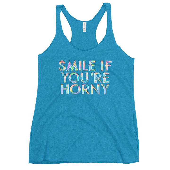 Smile If You're Horny Women's Racerback Tank Top