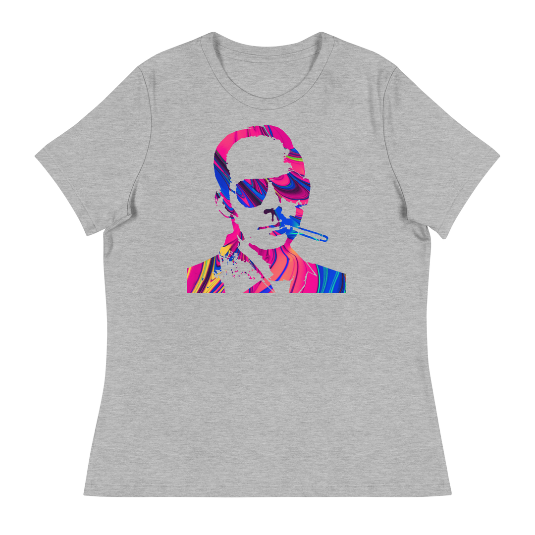 Hunter S Thompson Psychedelic Silhouette Women's T-Shirt